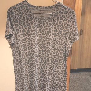 Gray Leopard Print Shirt